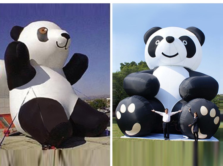 平山充气熊猫展示